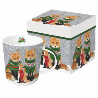 Sweater Foxes • Gift-Boxed Mug