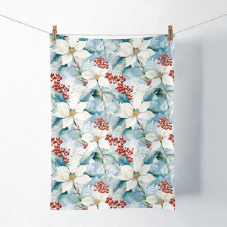 Winter Poinsettia • Kitchen Towel