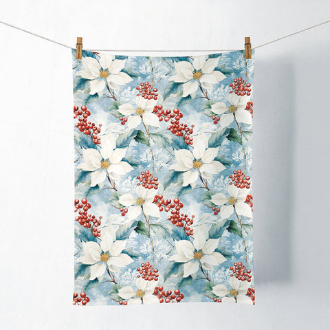 Winter Poinsettia • Kitchen Towel