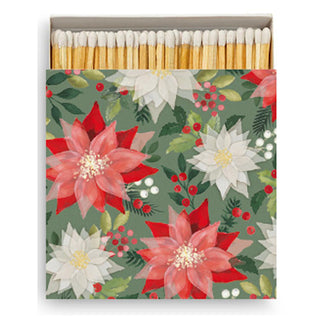 Merry Poinsettia • Square-Boxed Matches