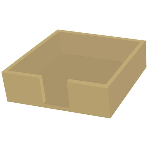 Lacquered Wood Napkin Caddy • Gold (Lunch Size)