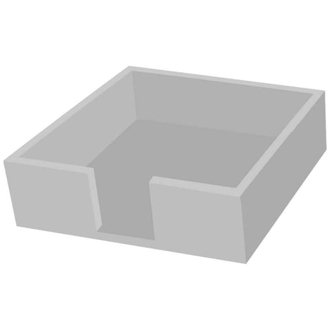 Lacquered Wood Napkin Caddy • Silver (Lunch Size)