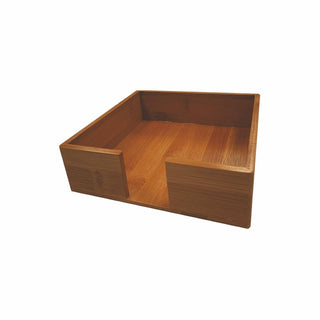 Bamboo Wood Napkin Caddy • Chestnut (Lunch Size)