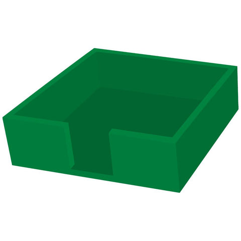Lacquered Wood Napkin Caddy • Emerald/Gold (Beverage Size)