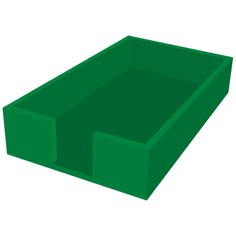 Lacquered Wood Napkin Caddy • Emerald (Guest Towel Size)