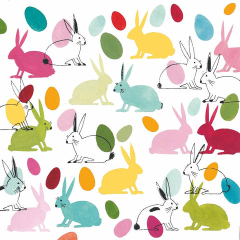 Rabbits & Eggs Beverage Napkins