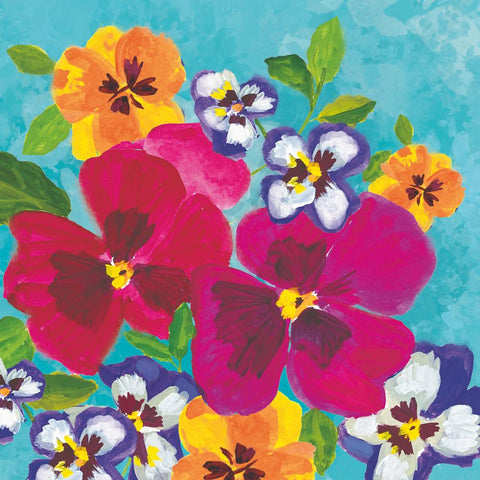 Pansy Power Beverage Napkin