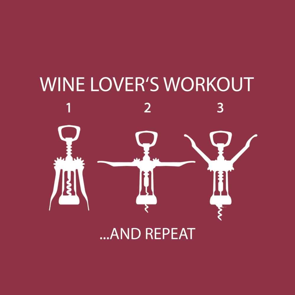 Wine Lover's Workout Beverage Napkin (min.12)