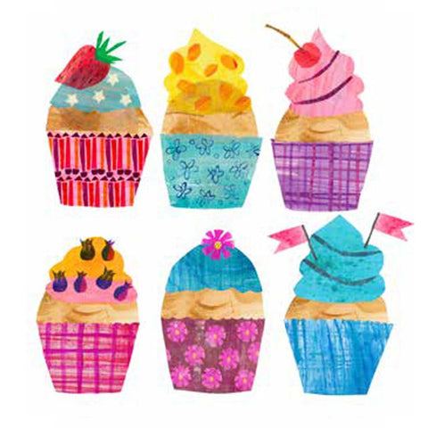 Cupcake Collage Lunch Napkins