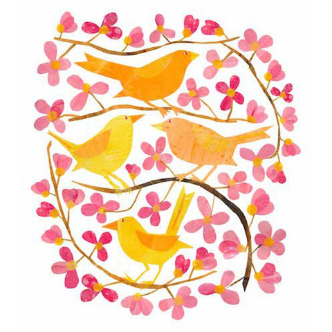 Cherry Blossoms and Birds Lunch Napkins