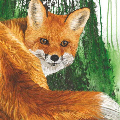 Evergreen Fox Lunch Napkins