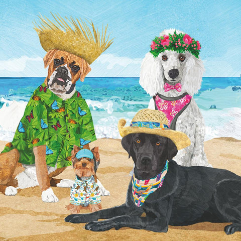 Dogs' Beach Party Lunch Napkin
