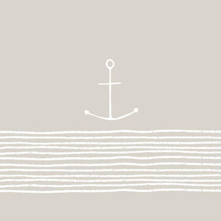 Pure Anchor, taupe Lunch Napkins