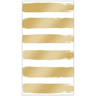 Fashion Stripes, Gold Guest Towel