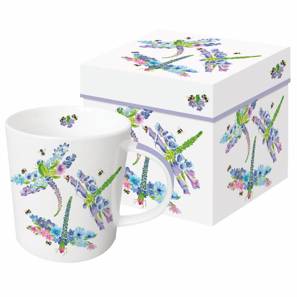 Dragonfly Fleurettes Gift-boxed Mug