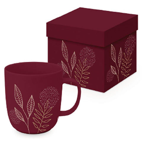 Pure Meadow, bordeaux Gift-Boxed Matte Mug