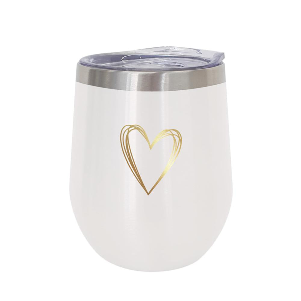 Pure Heart, gold Stainless Steel Beverage Tumbler