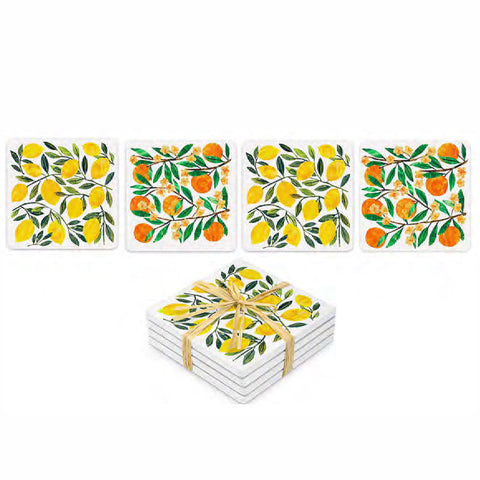 Tracey's Garden Dolomite Coaster Set