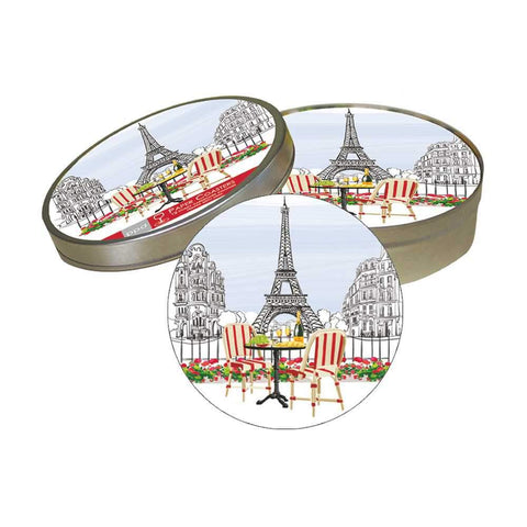 Bistro de Paris Pulpboard Coaster Set