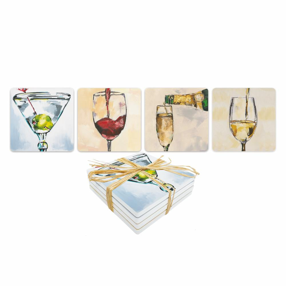 The Art of Alcohol Dolomite Coaster Set