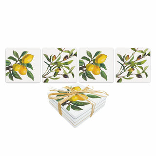 Lemons / Olives Musée Dolomite Coaster Set