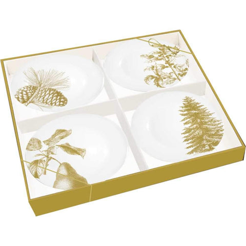 Gold Holiday Botanicals Gift Plate Set (min. 3)
