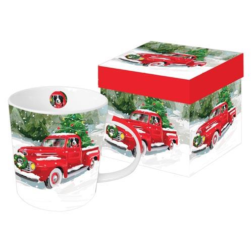 Noah's Red Pickup Gift-Boxed Mug