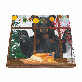 Hearth Time Bear Square Plate