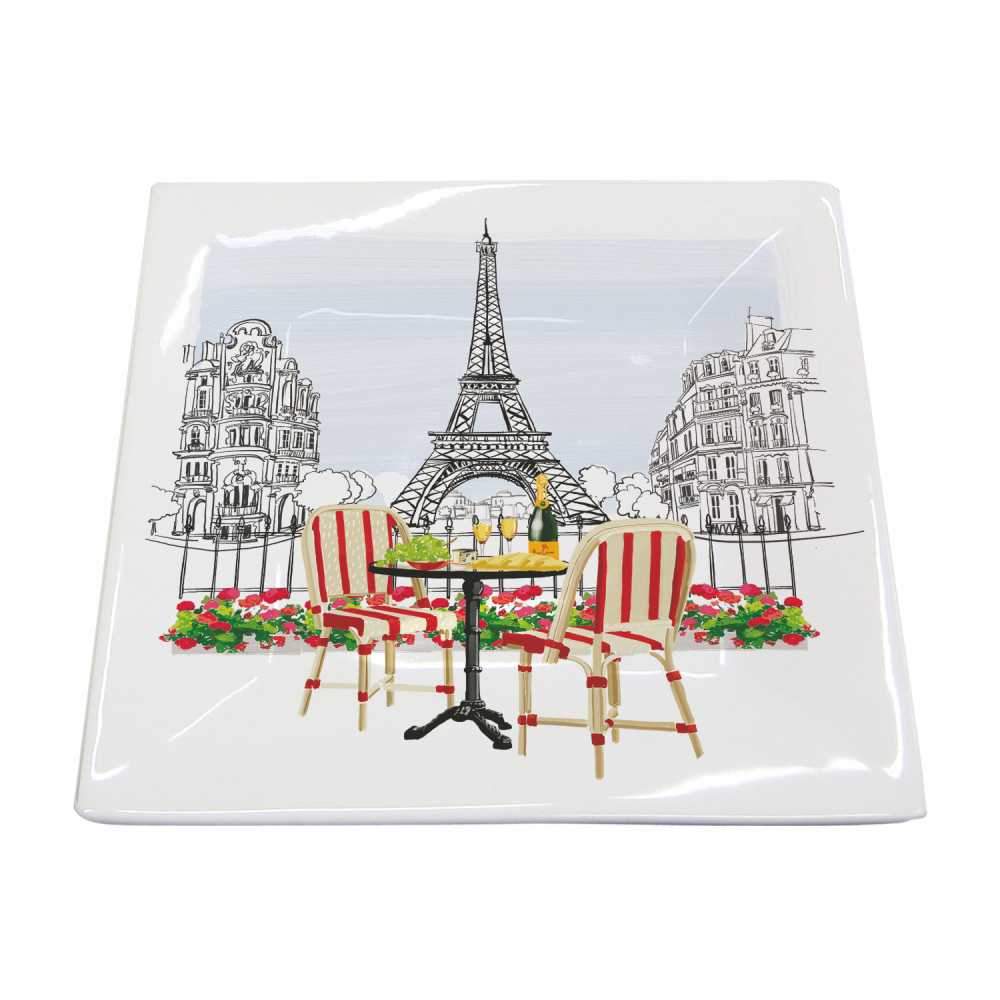 Bistro de Paris Square Plate, Small