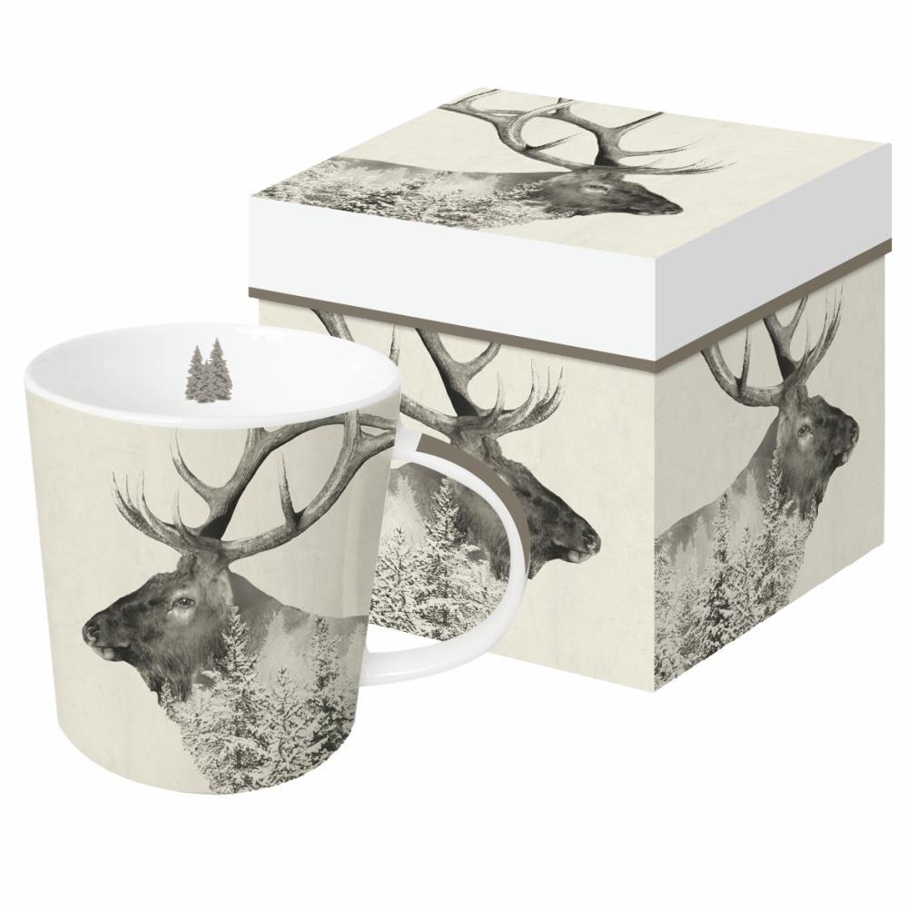 Majestic Elk gift-boxed mug
