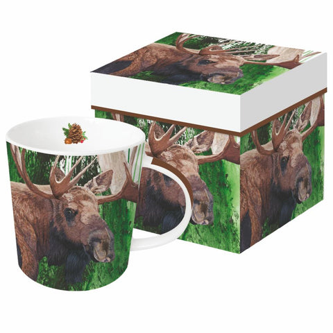 Evergreen Moose Gift-Boxed Mug