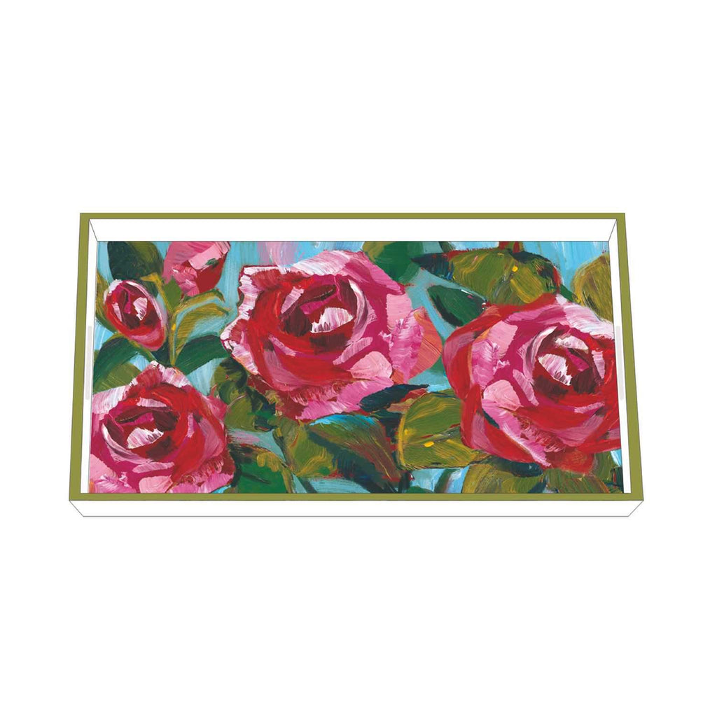 Rose Musée Wood Lacquered Vanity Tray