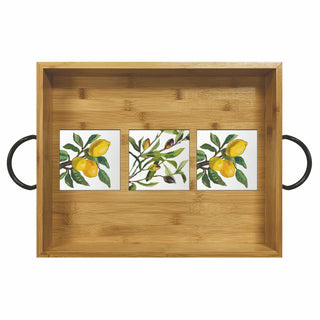 Lemons / Olives Musée Bamboo Wood Serving Tray