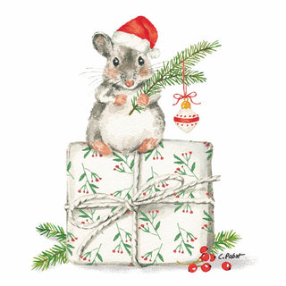 Christmas Mouse Beverage Napkins