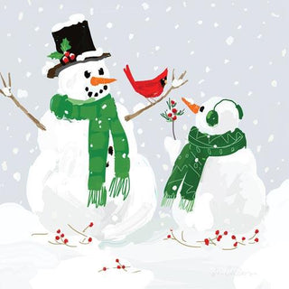 Snowmen & Cardinal Napkins