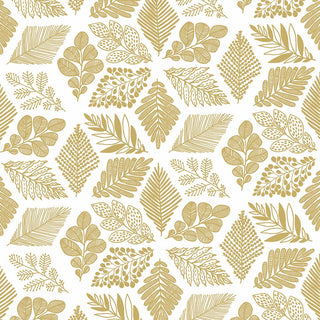 Pure Leaves, gold Lunch Napkins