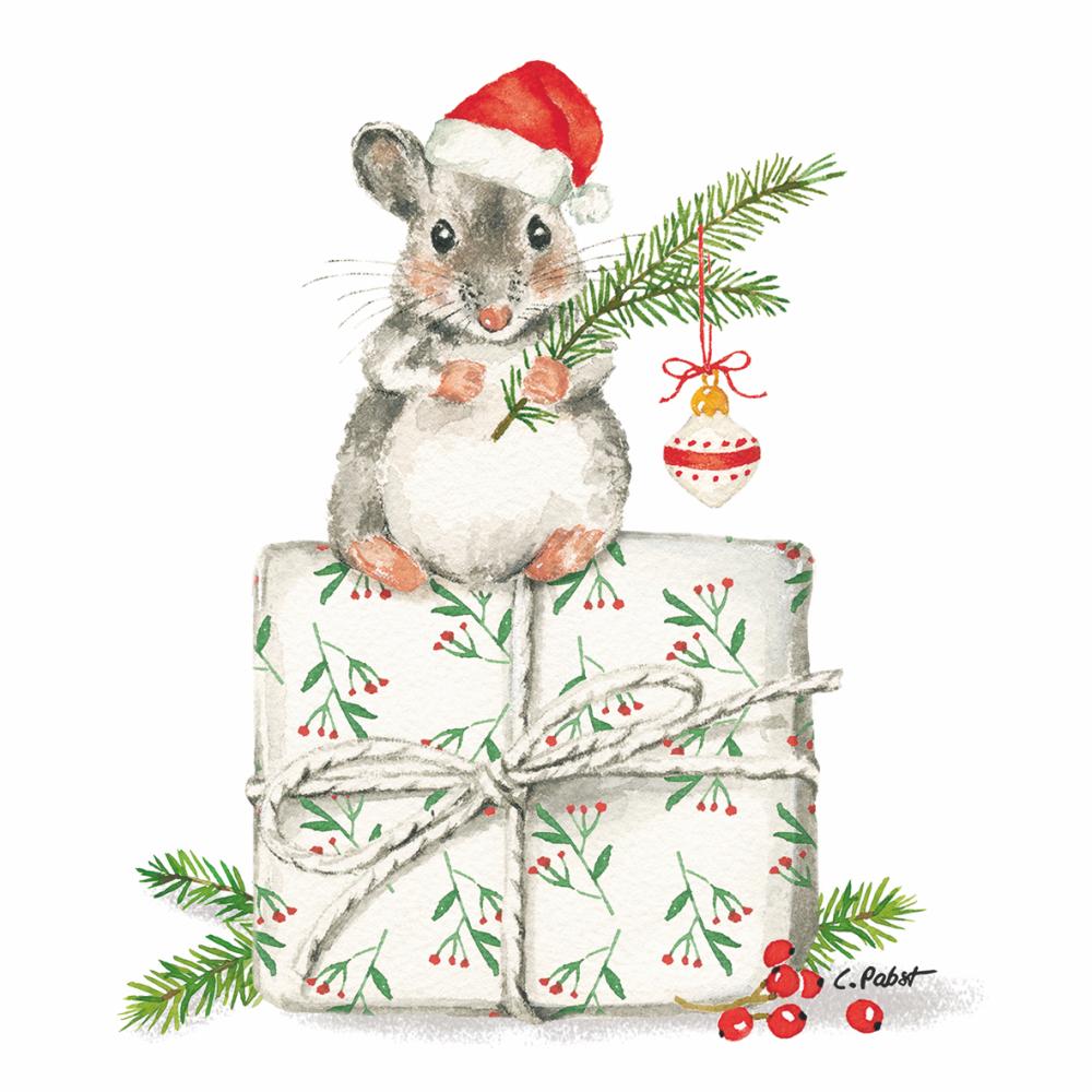 Christmas Mouse Lunch Napkins