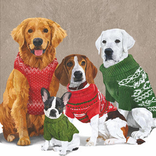 Sweater Dogs Lunch Napkins