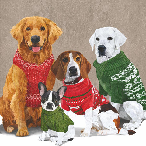 Sweater Dogs Lunch Napkins