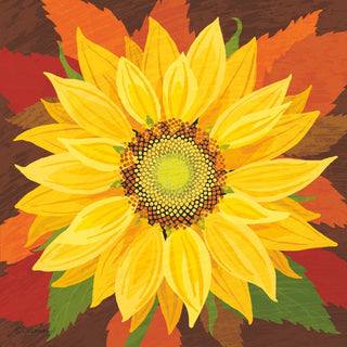 October Sunflower lunch napkin