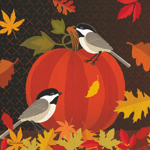 October Pumpkin lunch napkin