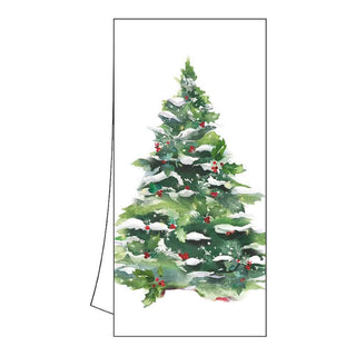 Winter Tree & Wreath Kitchen Towel