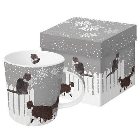 Snowfall Cats Gift-Boxed Mug
