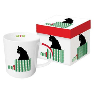 Black Cat Cadeau Gift-Boxed Mug