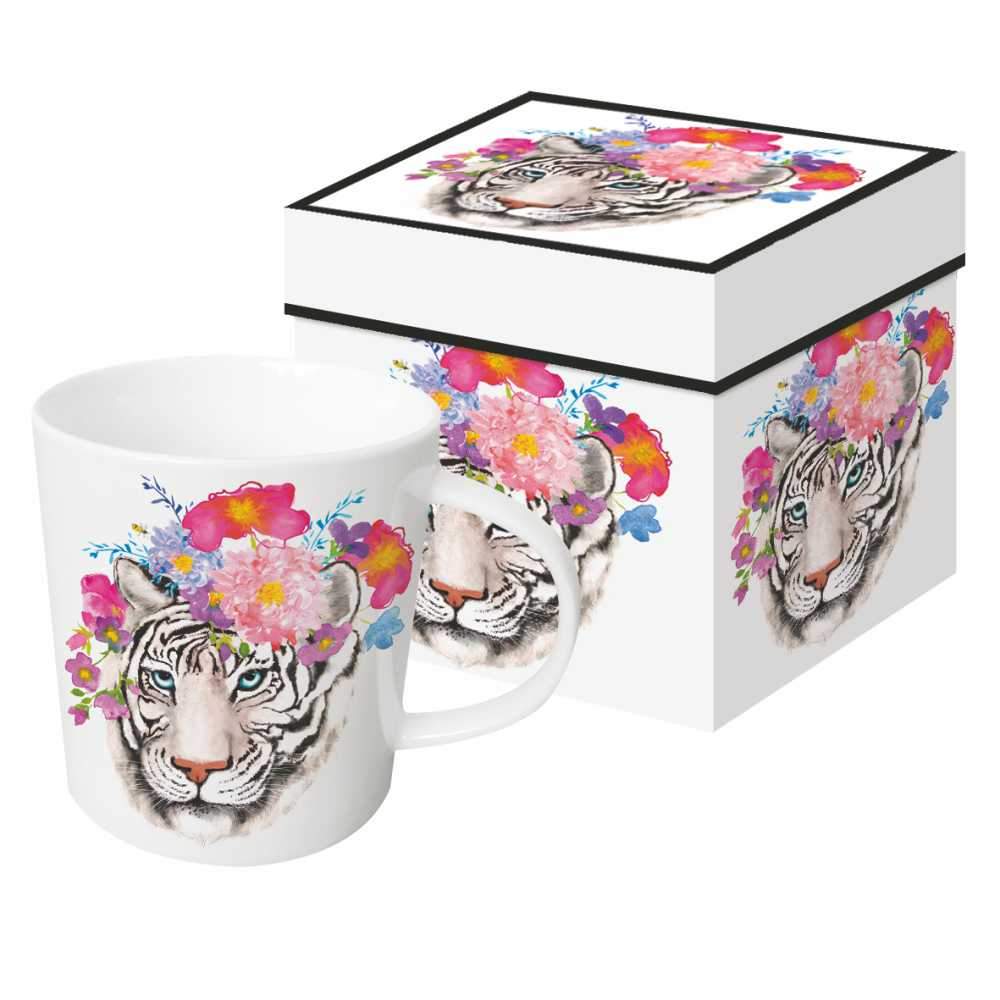Flora Tiger Gift-Boxed Mug