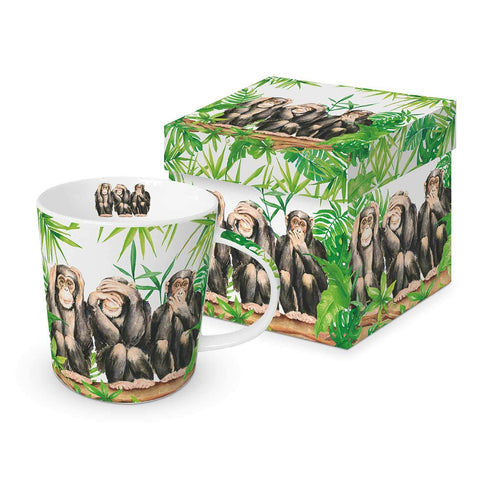 Three Apes Gift-Boxed Mug