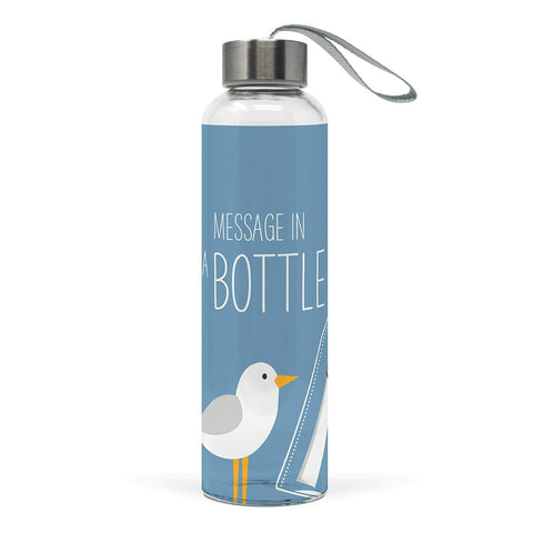Message in a Bottle Glass Water Bottle