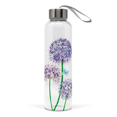Allium Glass Water Bottle