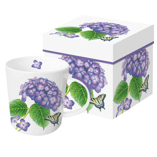 Hydrangea & Butterfly Gift-Boxed Mug