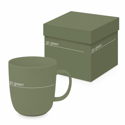 Go Green gift-boxed matte mug